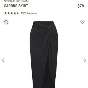 SKIMS Signature Swim Sarong Skirt